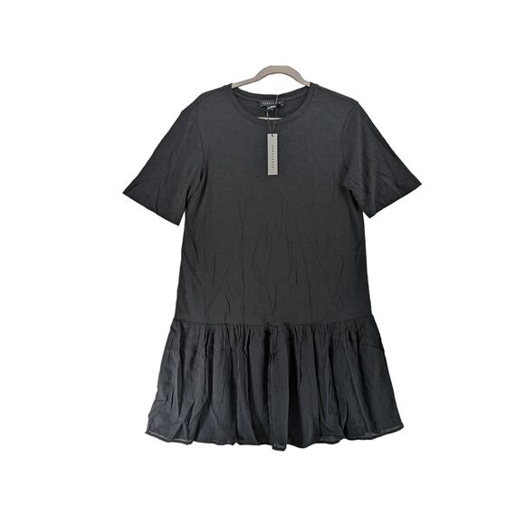 Sanctuary Refresh TShirt Dress XS Black ALine Flared Skirt Short Mini Everyday - Picture 10 of 11